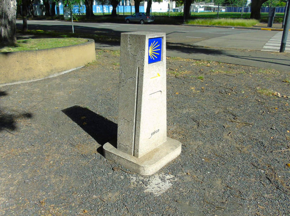 Mojón del Camino de Santiago