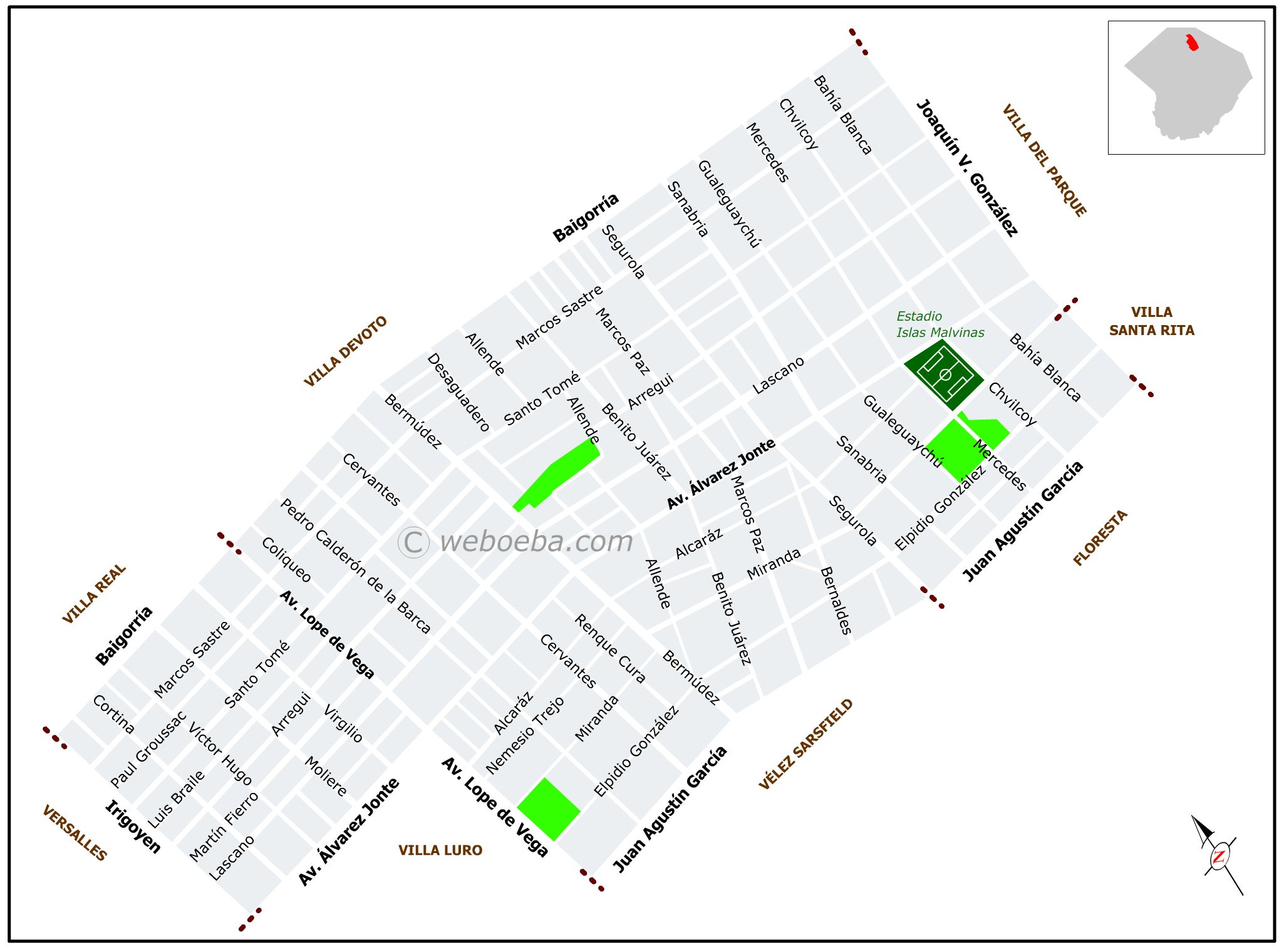 Mapa de Monte Castro
