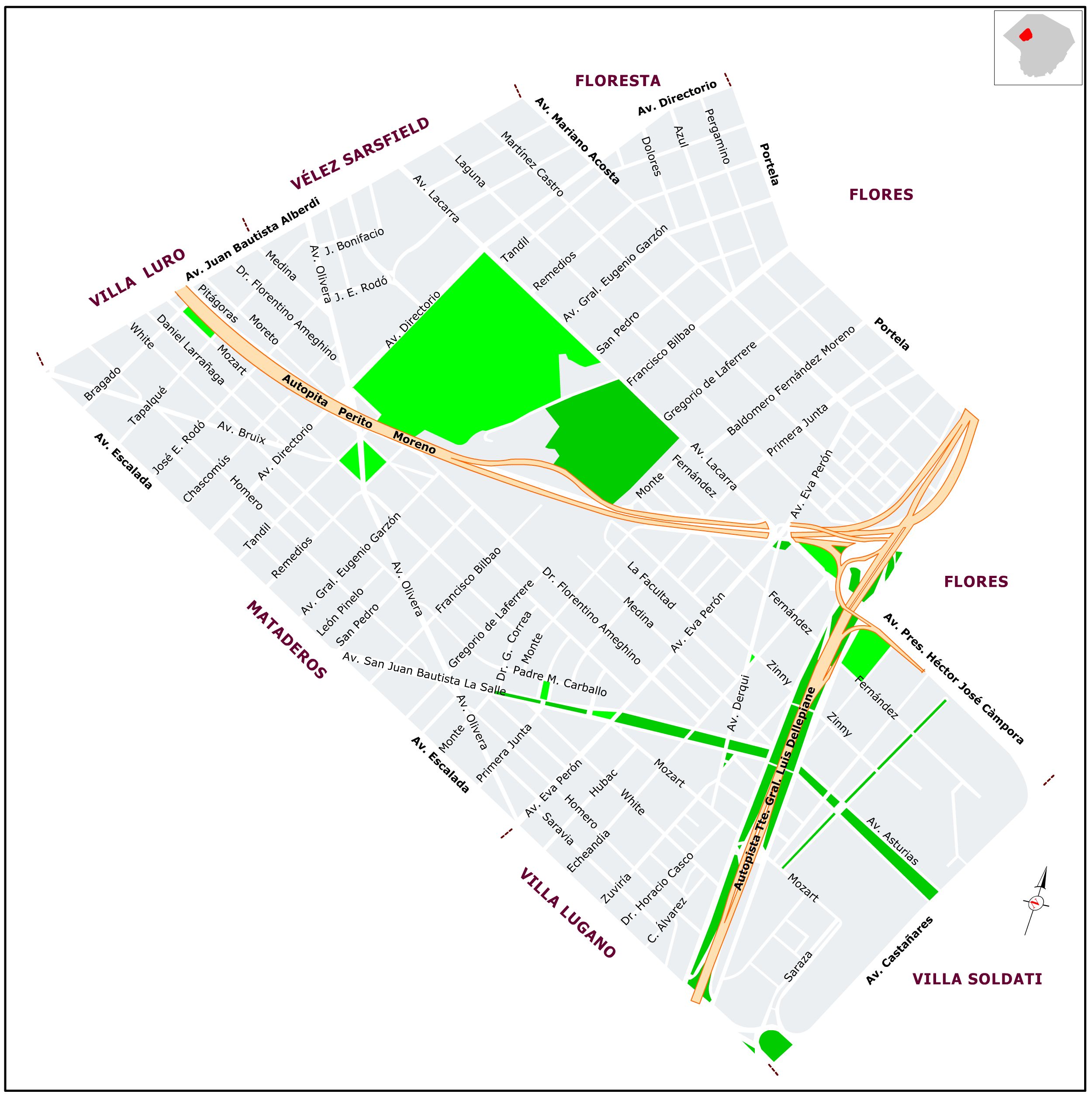 Mapa de Parque Avellaneda