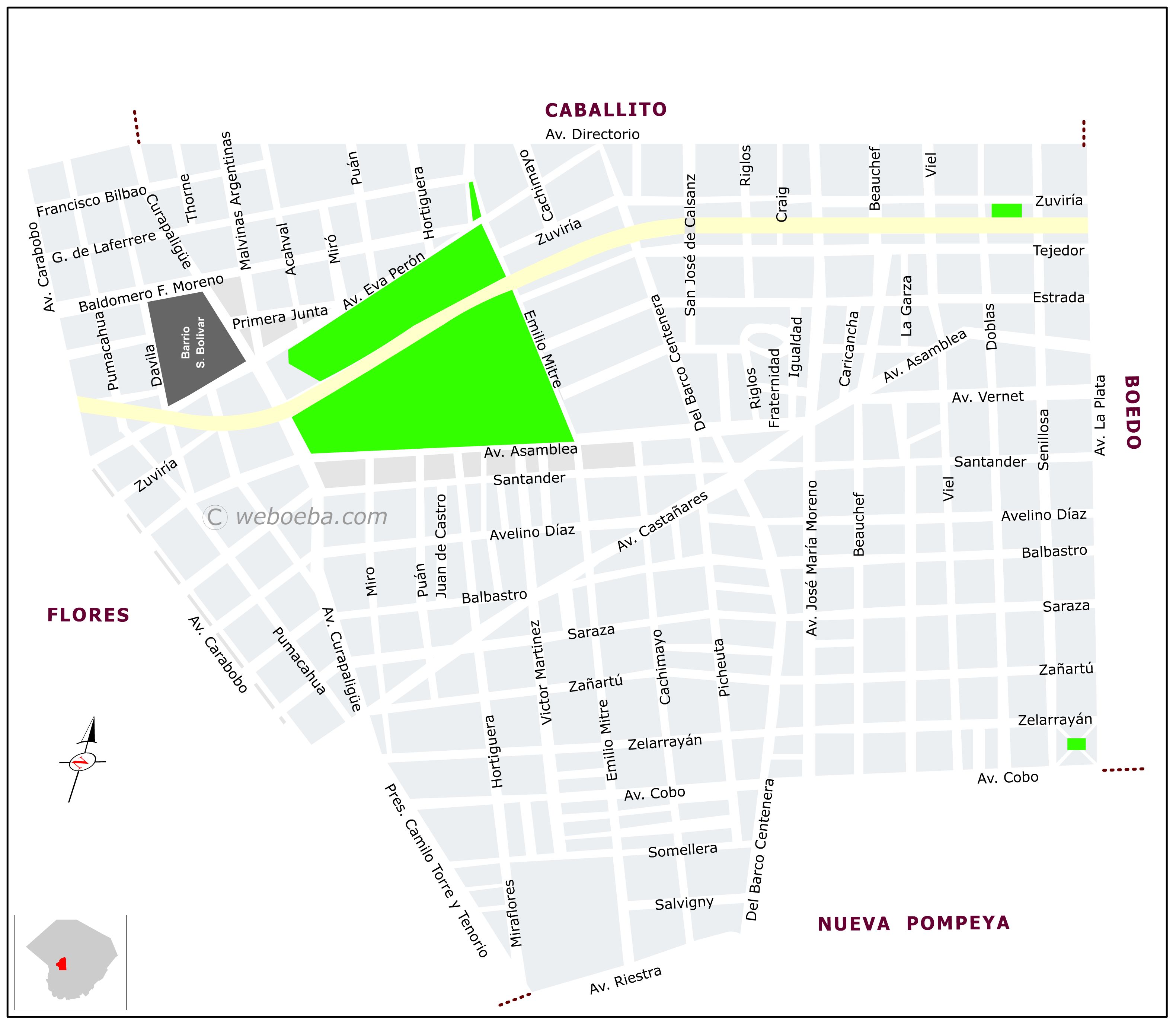 Mapa Parque Chacabuco