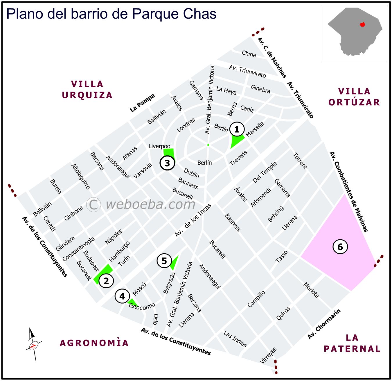 Plano de Parque Chas