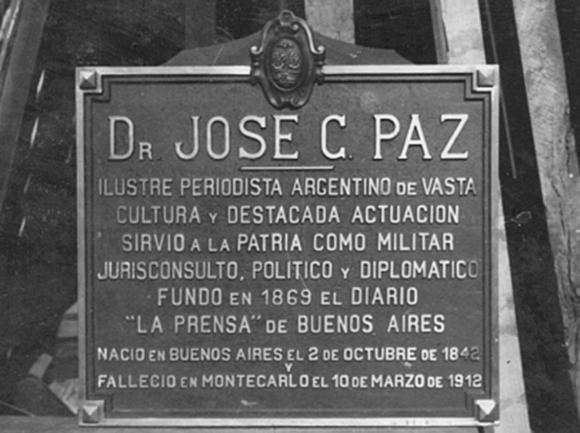 H377 Dr. José C. Paz (placa)